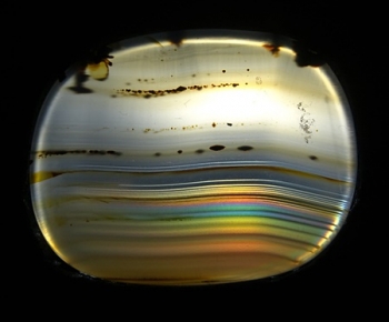 Montana Moss Agate w/Rainbow Iris from Yellowstone River Alluvial Gravels, Montana, USA [db_pics/pics/RMA101-image.JPG]