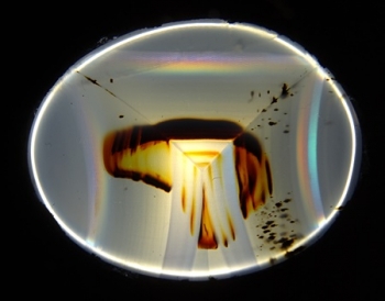 Montana Moss Agate w/Rainbow Iris from Yellowstone River Alluvial Gravels, Montana, USA [db_pics/pics/RMA99-image.JPG]