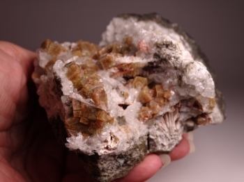 Chabazite with Calcite on Matrix from West Peterson, New Jersey [db_pics/pics/batch_300DSC01394.jpg]